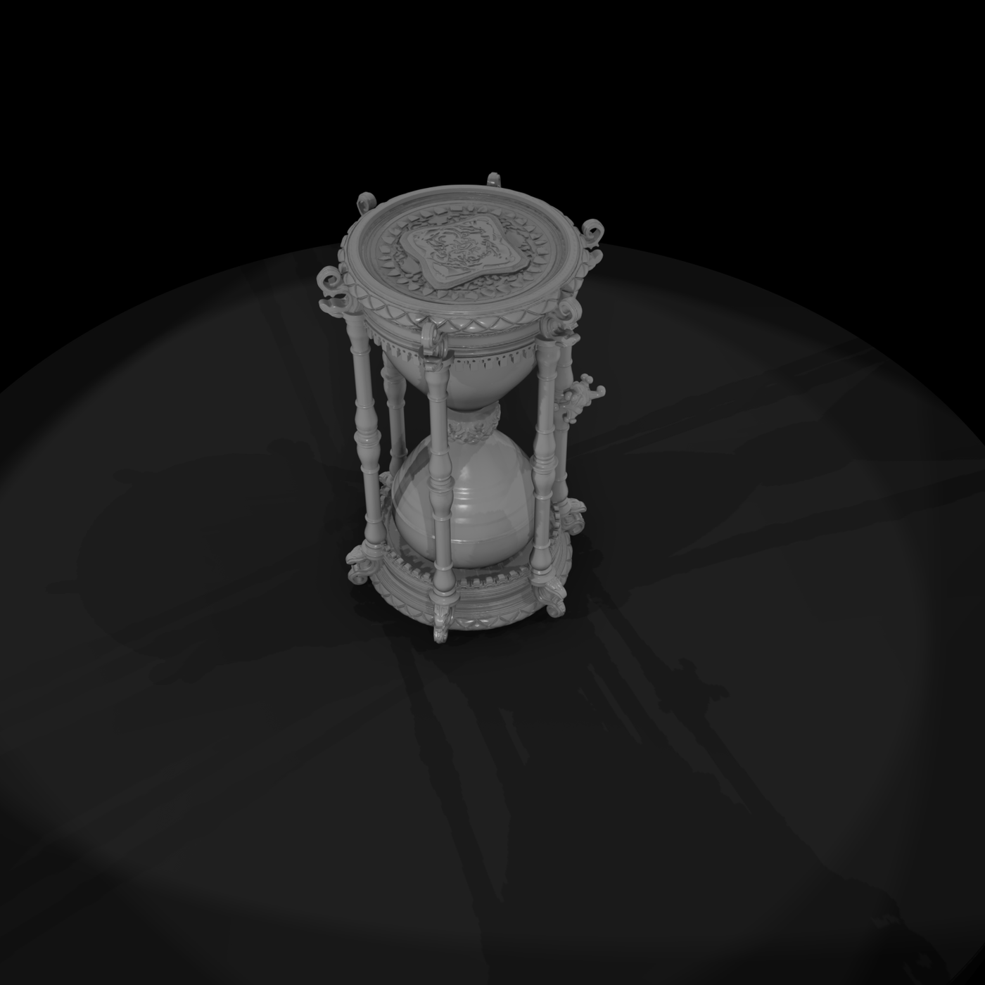 Ornate Baroque Victorian Hourglass
