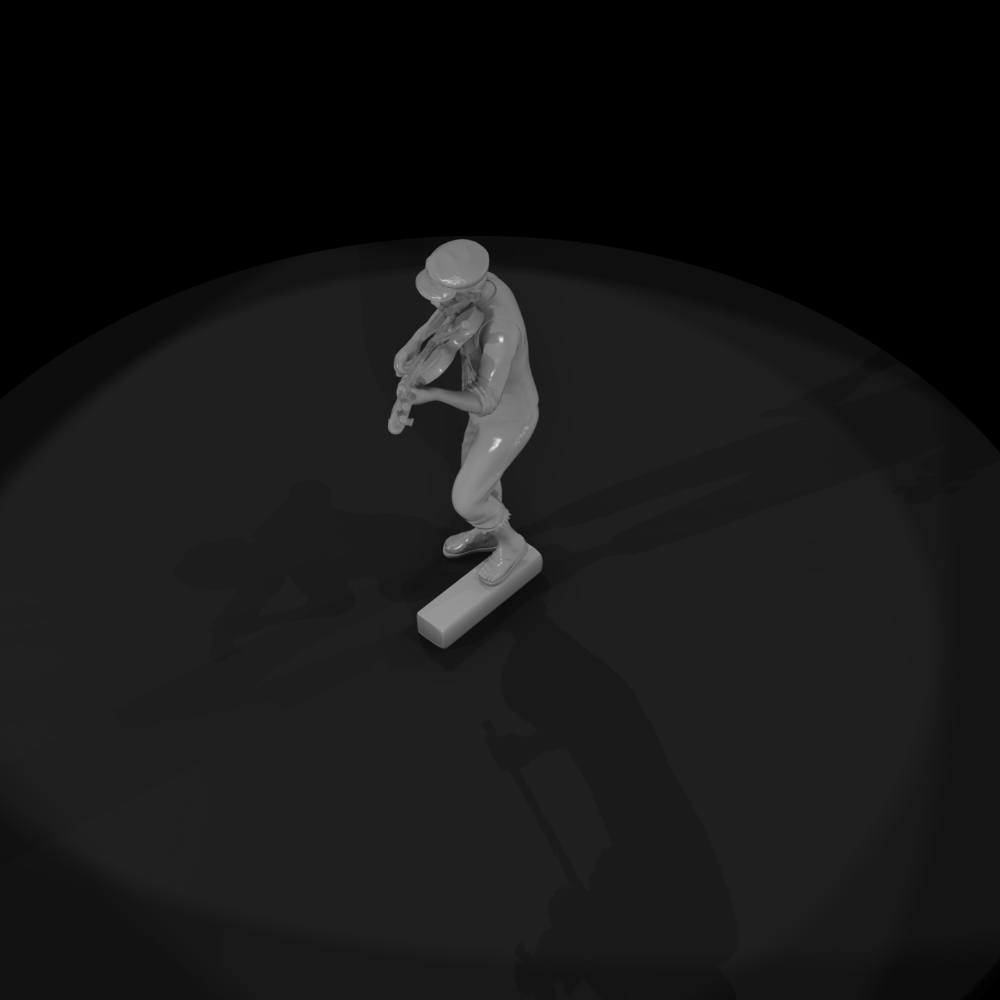 Stylized Street Violinist