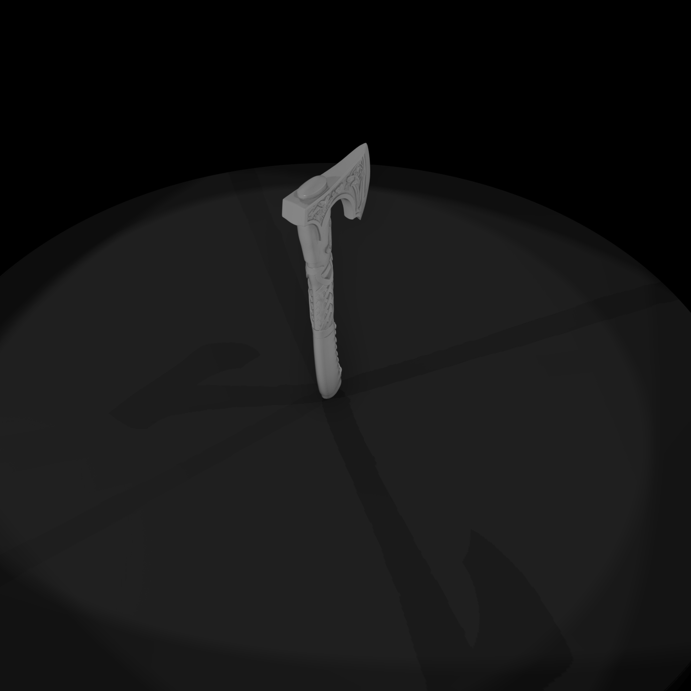 Stylized Celtic Viking Battle Axe