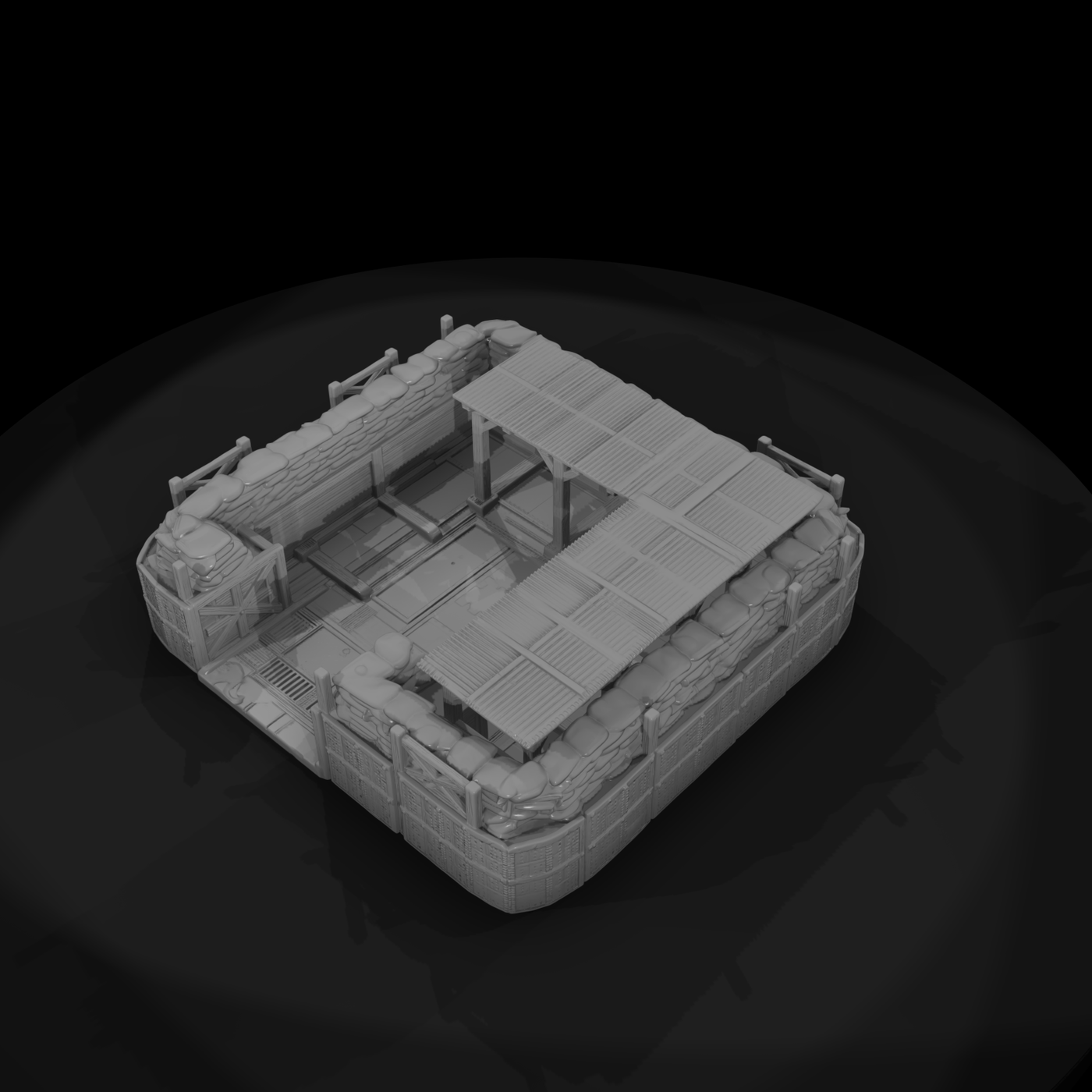 Mil 030 Vietnam Psp Helicopter Revetment