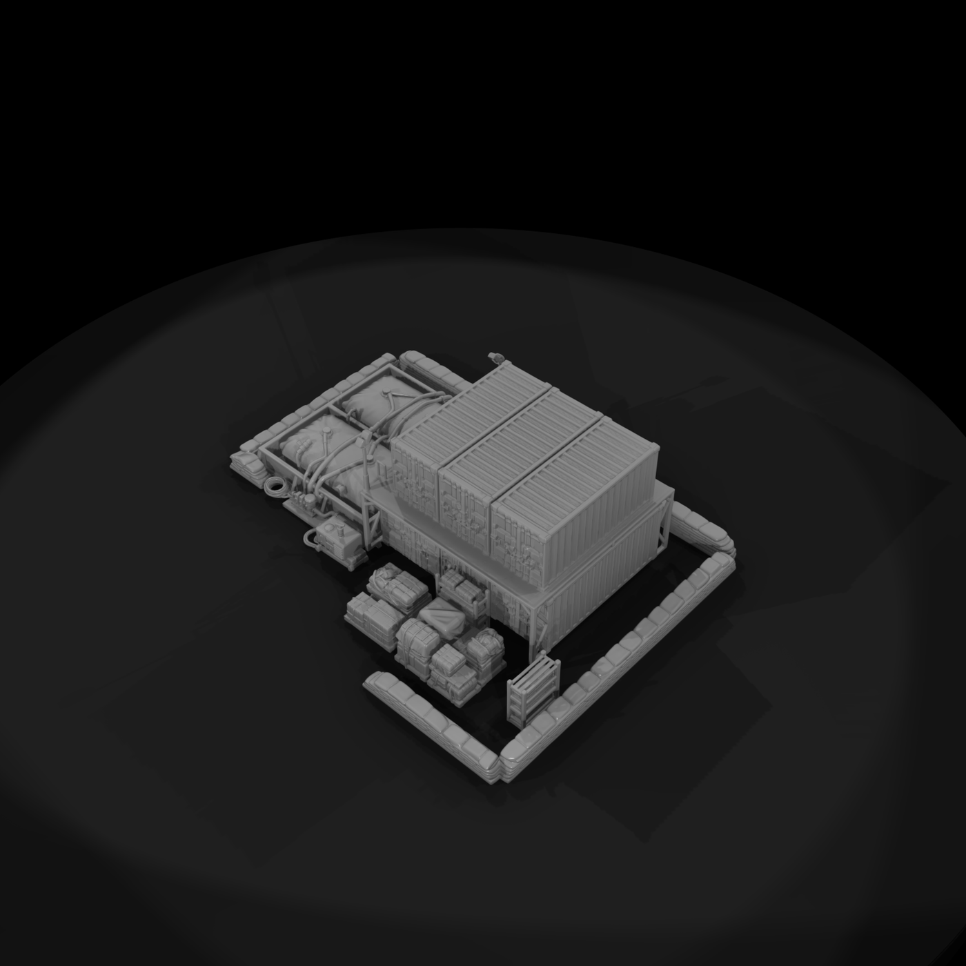 Mil 245 Modern Desert Forward Supply Depot