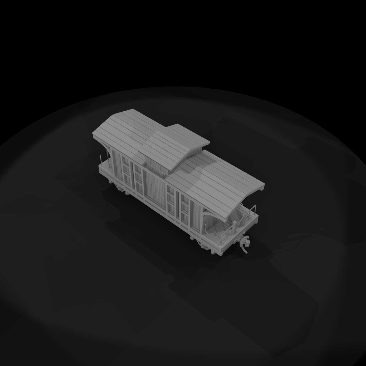 20260612 Model Wooden Caboose Cd578788E1