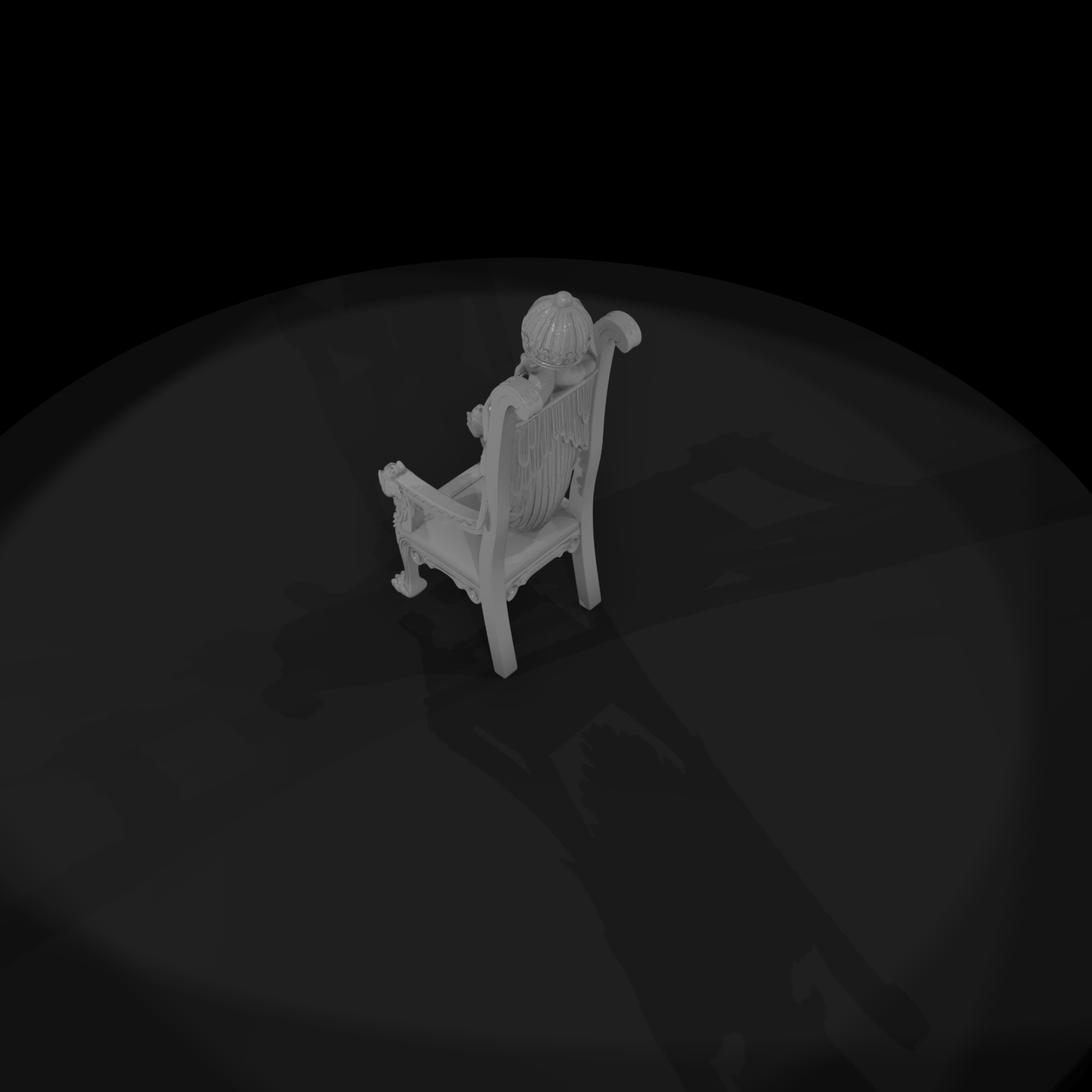 Ornate Heraldic Throne