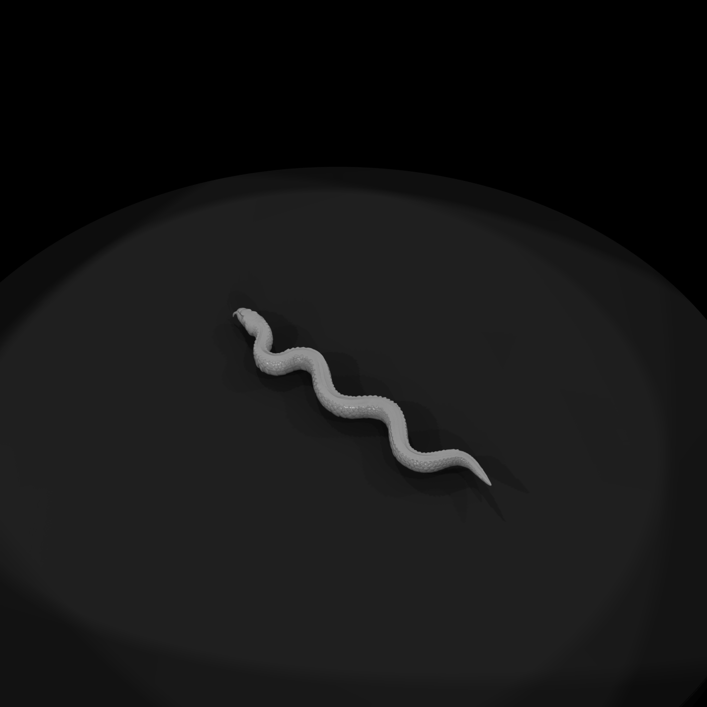 Coiled Snake Figurine — & Railway Scenery