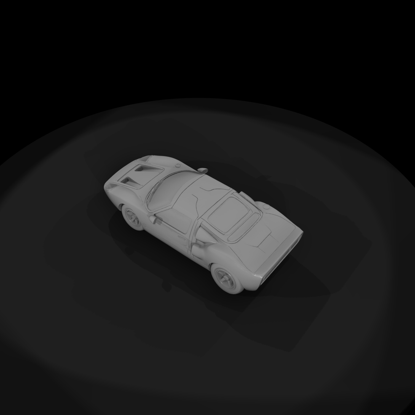 GT40-style classic race car