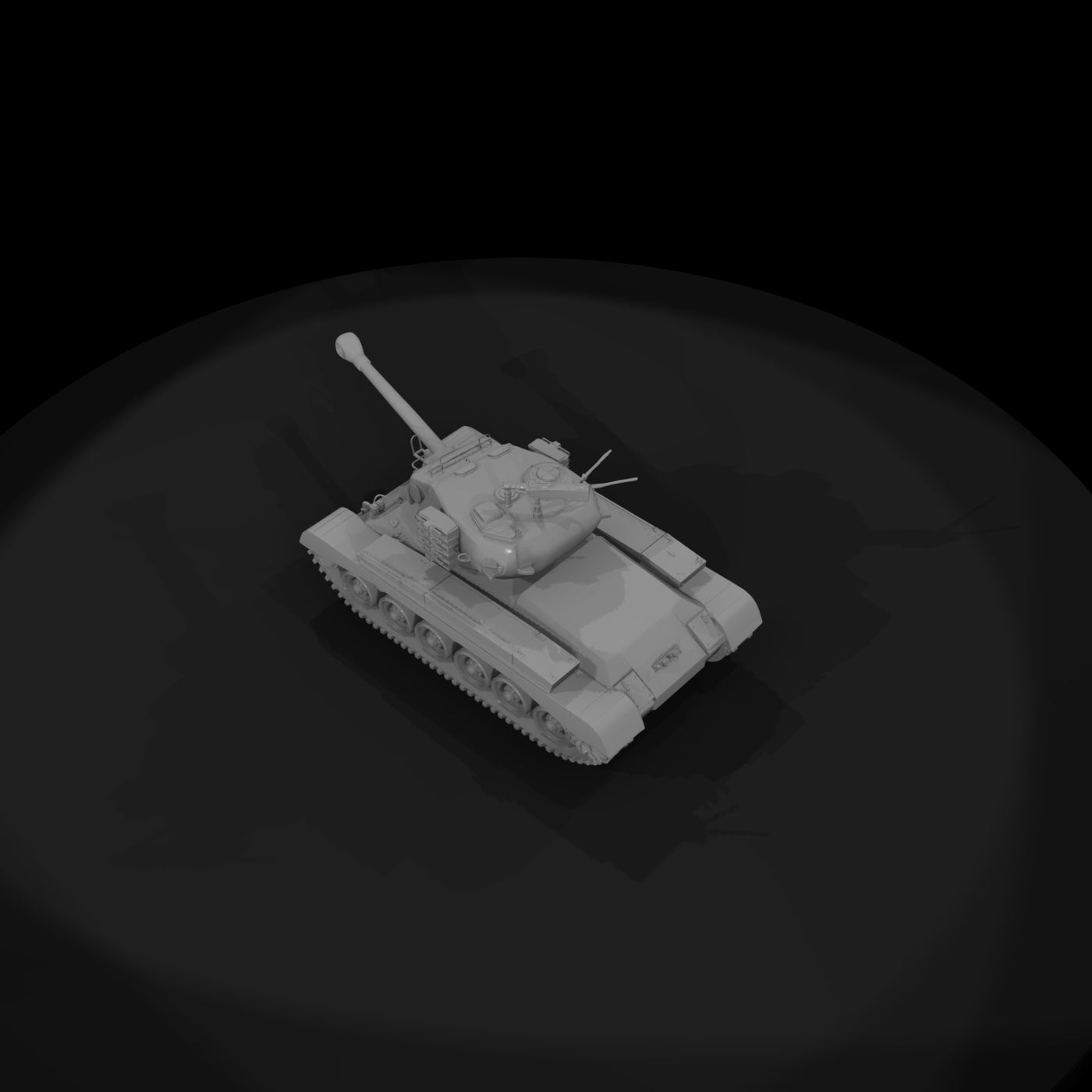 m26-pershing-tank-wwii-diorama-model-1-87-ho-3d-printable-486396
