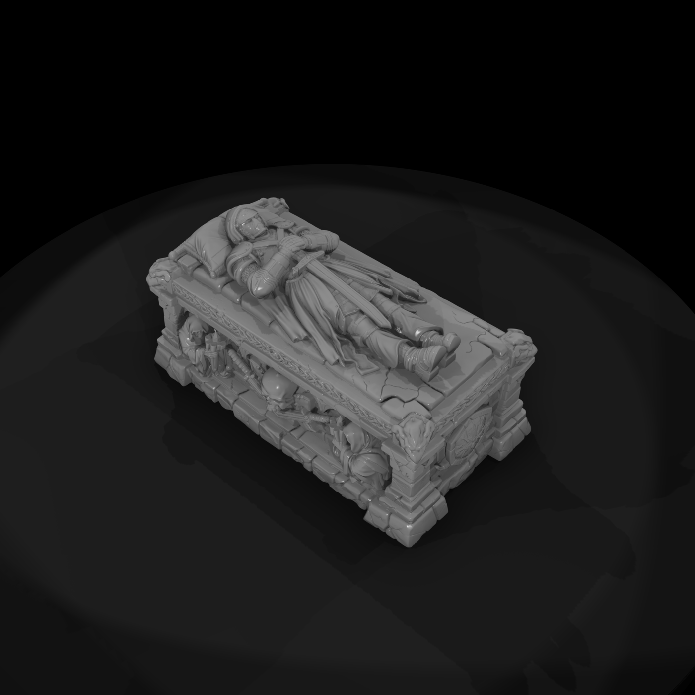 Knight's Stone Tomb with Effigy
