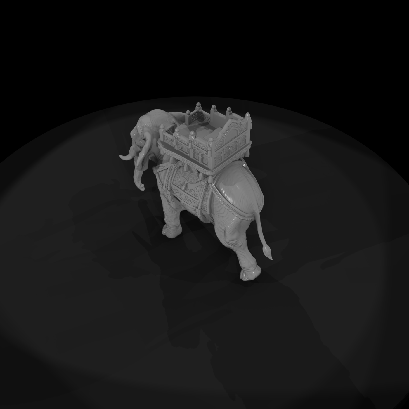 Cir 134 Animal Elephant With Howdah