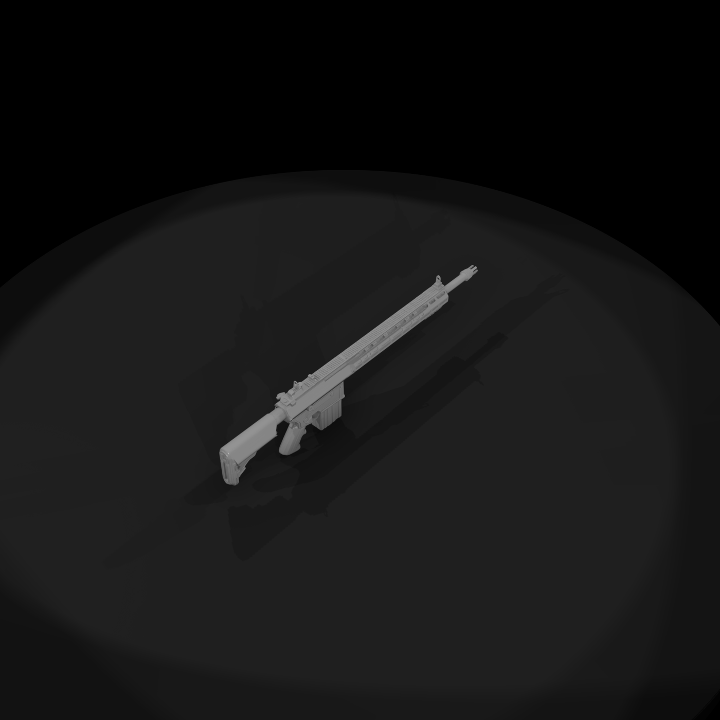 Tactical AR-Style Assault Rifle Prop