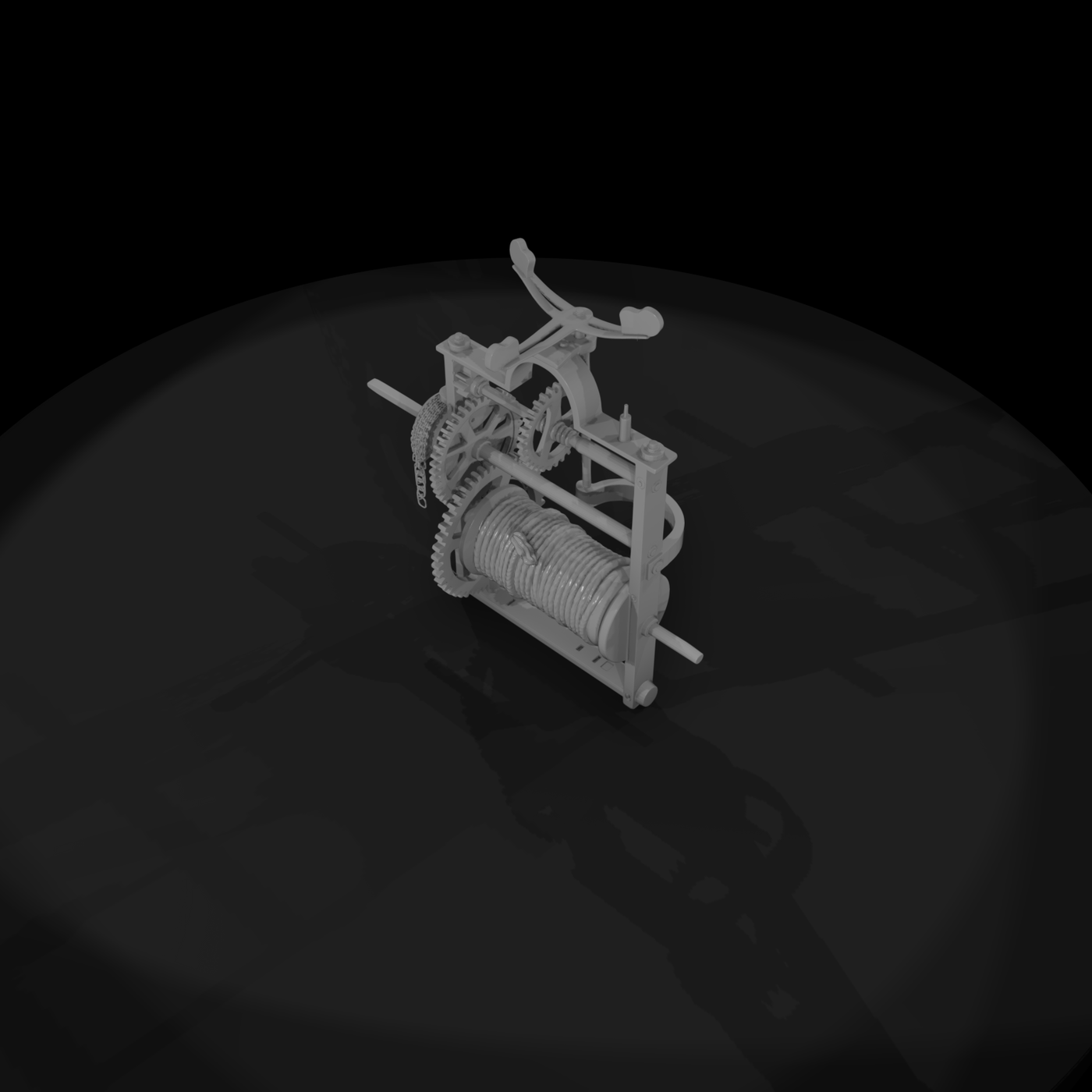 Steampunk Industrial Winch