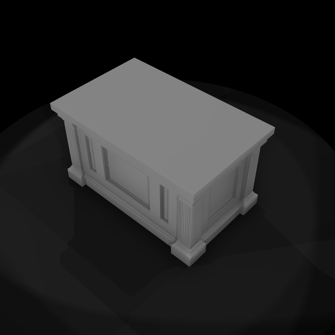 Neoclassical Pedestal Plinth — Display Base