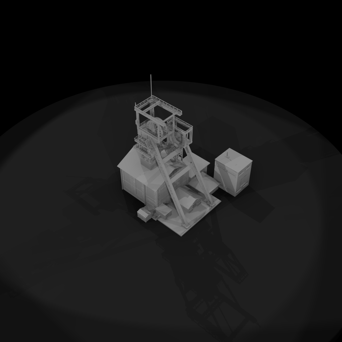 Coal Mine Headframe & Workshops