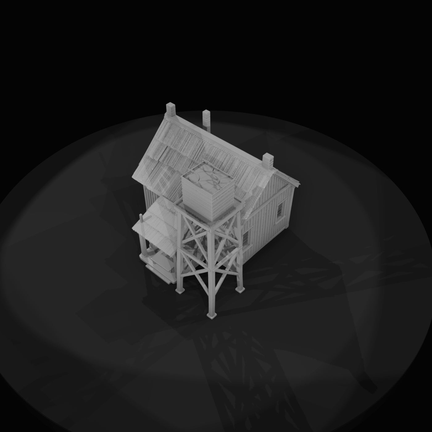 miniature-wooden-workshop-shed-model
