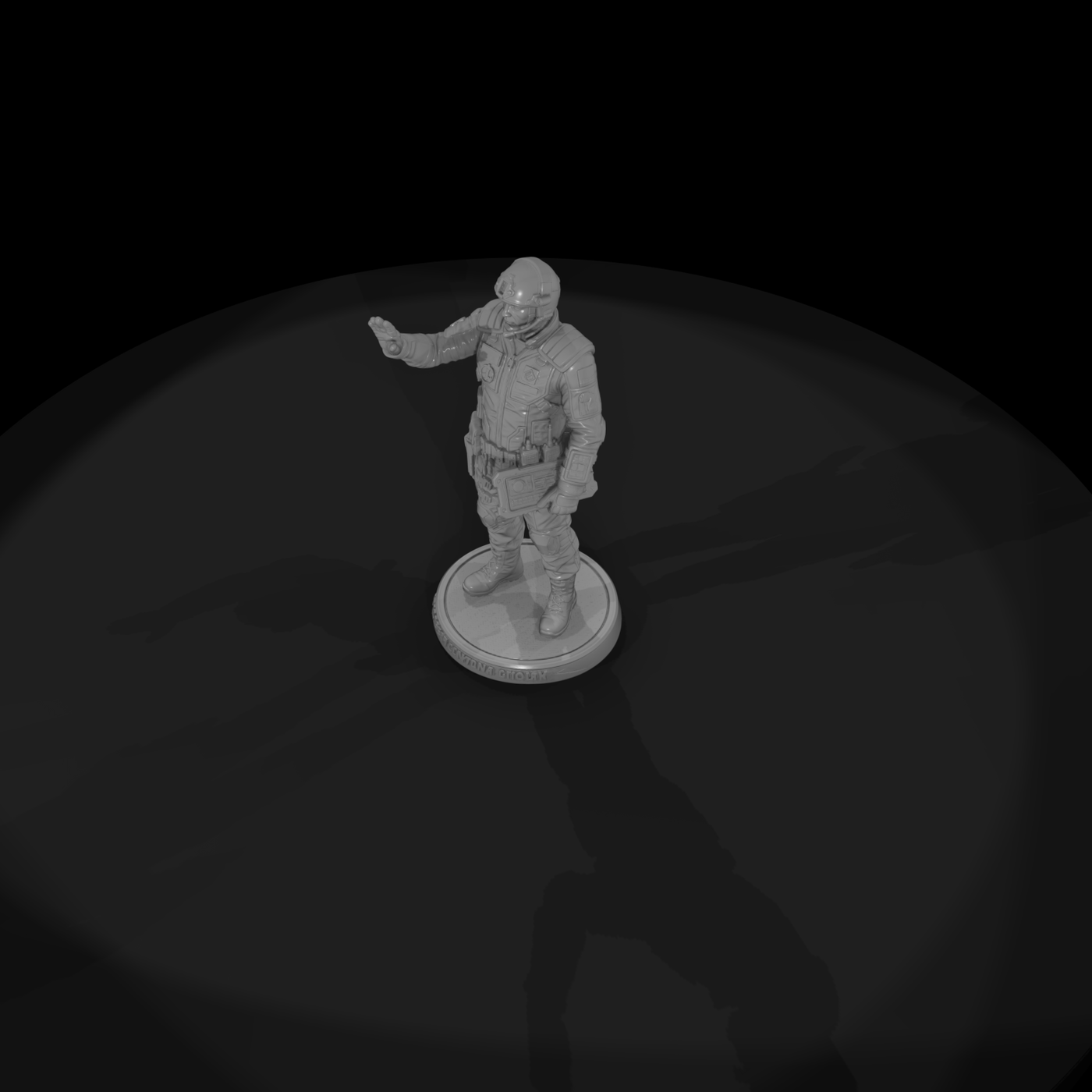 Poparc 0017 Spaceport Customs Officer