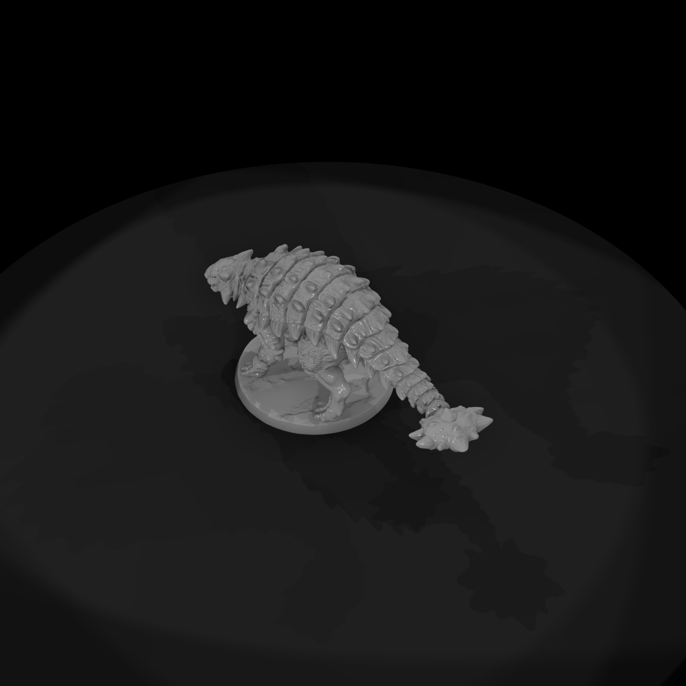 Armored Dinosaur with Club Tail