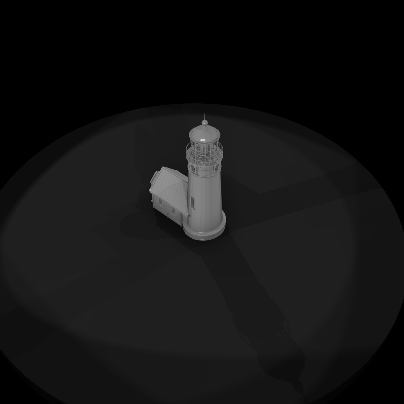 Lighthouse with Keeper House