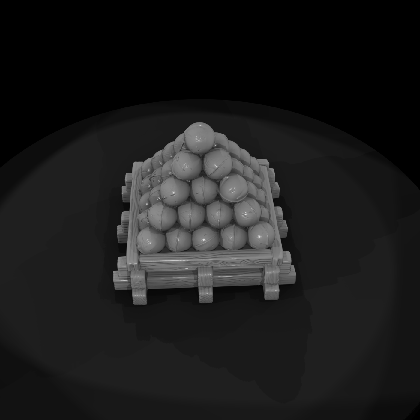 Mil 033 Civil War Cannonball Pyramid