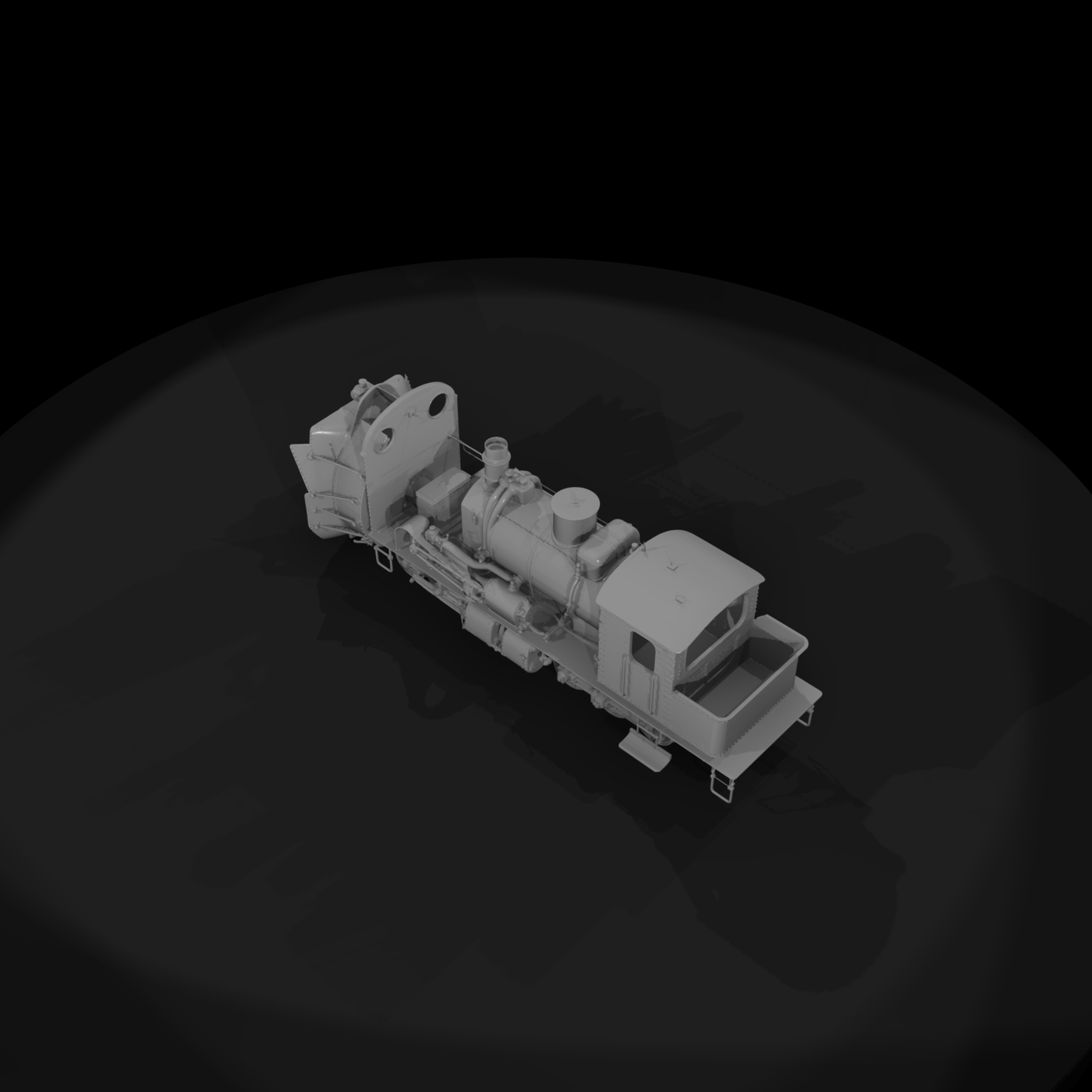 Rotary Snowplow Steam Locomotive