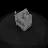 victorian-townhouse-facade-with-turret-garage-ho-scale-1-87-035931 — thumbnail 6