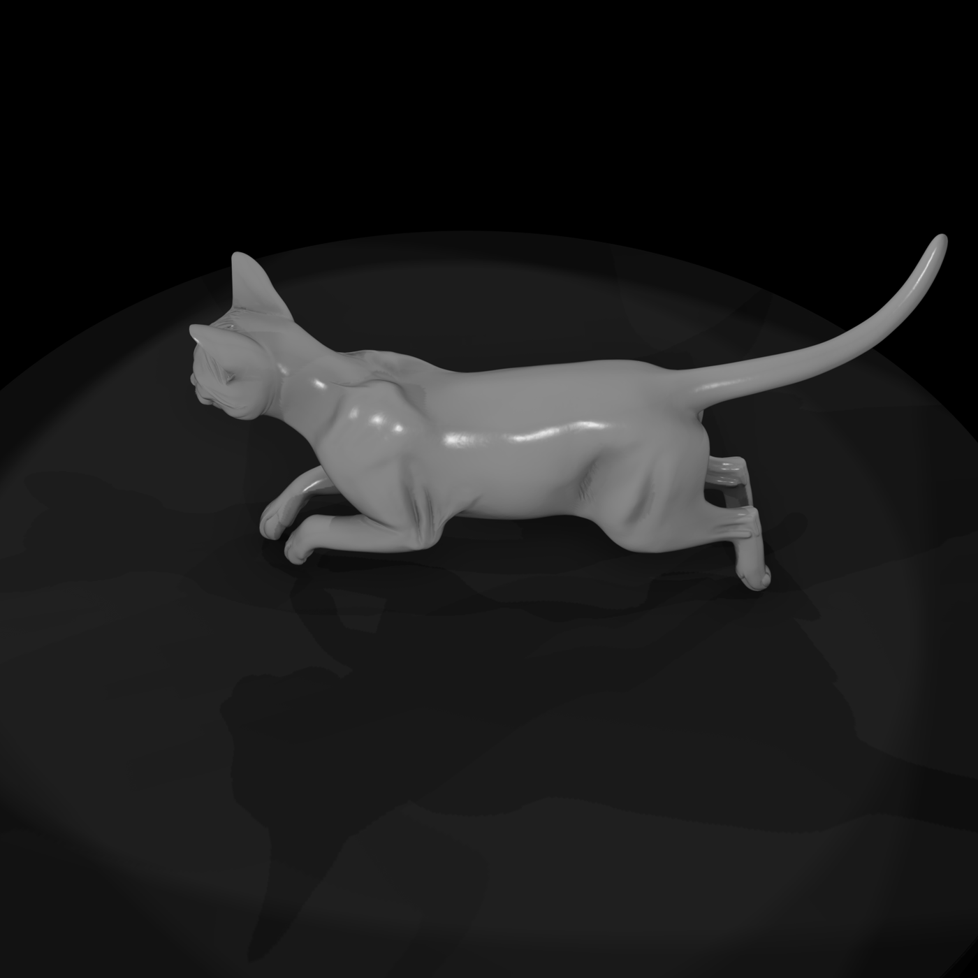 Stylized Running Rabbit