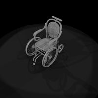 manual-wheelchair-3d-model — thumbnail 8