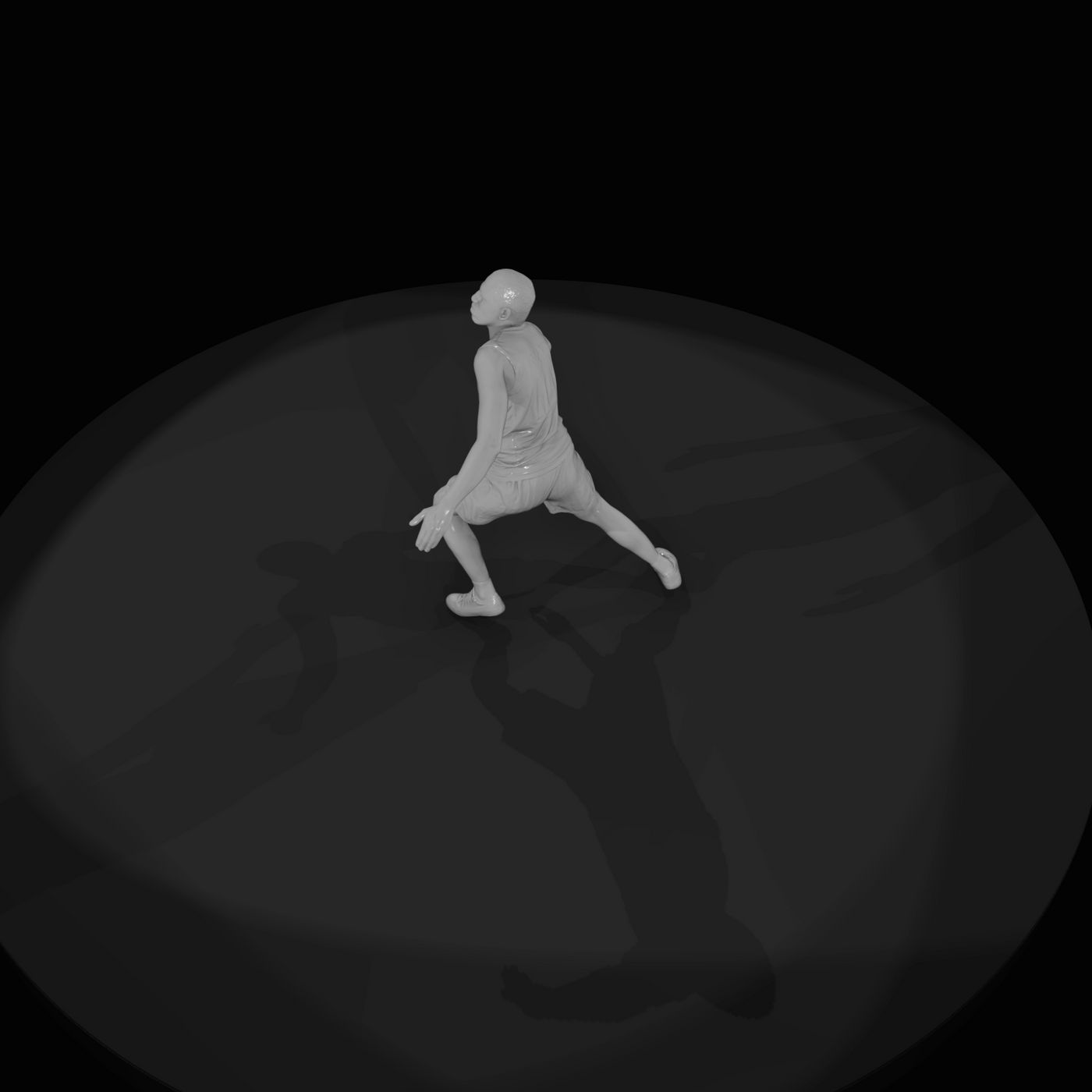 Basketball Player in Action
