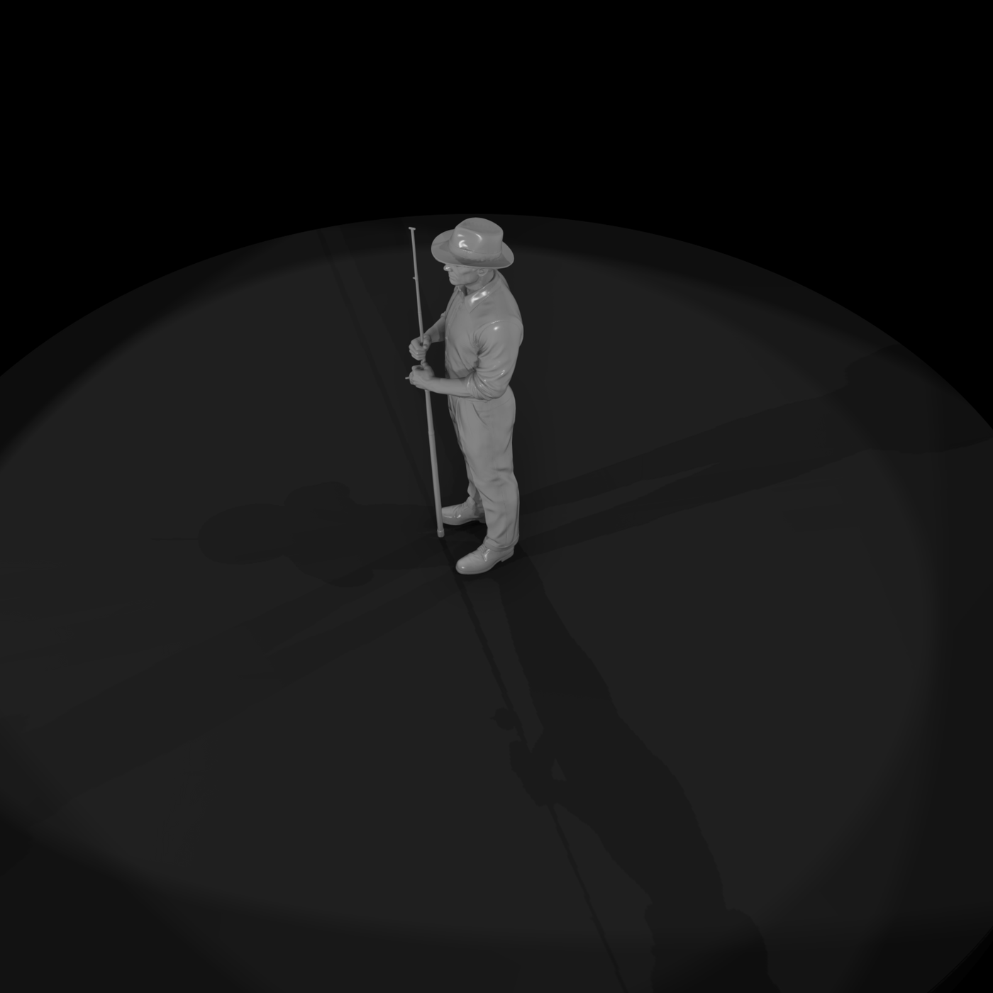 1930s Fisherman Figure