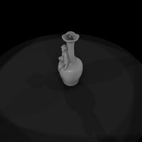 art_nouveau_sculpted_woman_vase_3d_model — thumbnail 6