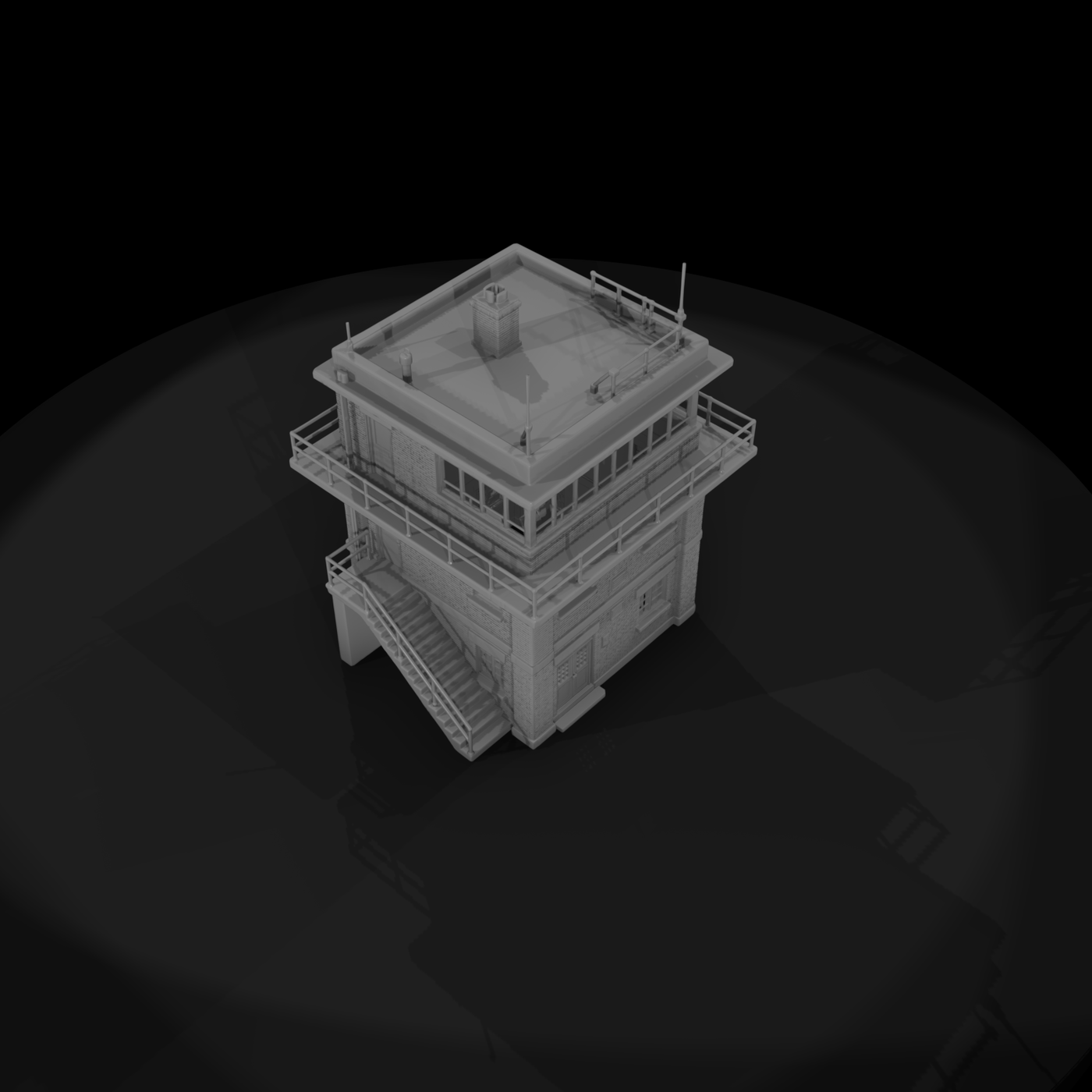 Mil 022 Ww2 England Airfield Control Tower