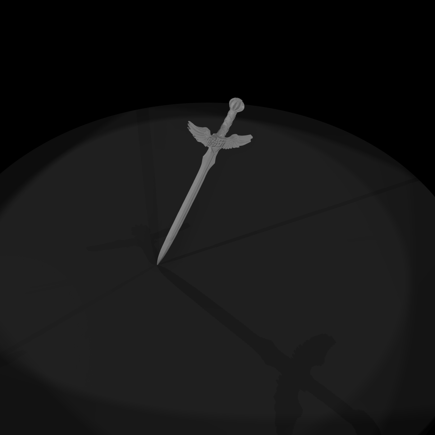 Stylized Winged Holy Sword
