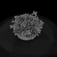stylized-sculpted-foliage-bush-miniature-3d-model — thumbnail 6