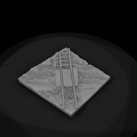 unpainted-stylized-railroad-track-diorama-base-s6x — thumbnail 6