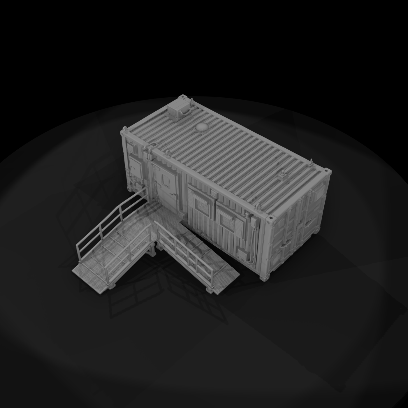 Mil 249 Modern Desert Aid Station Container