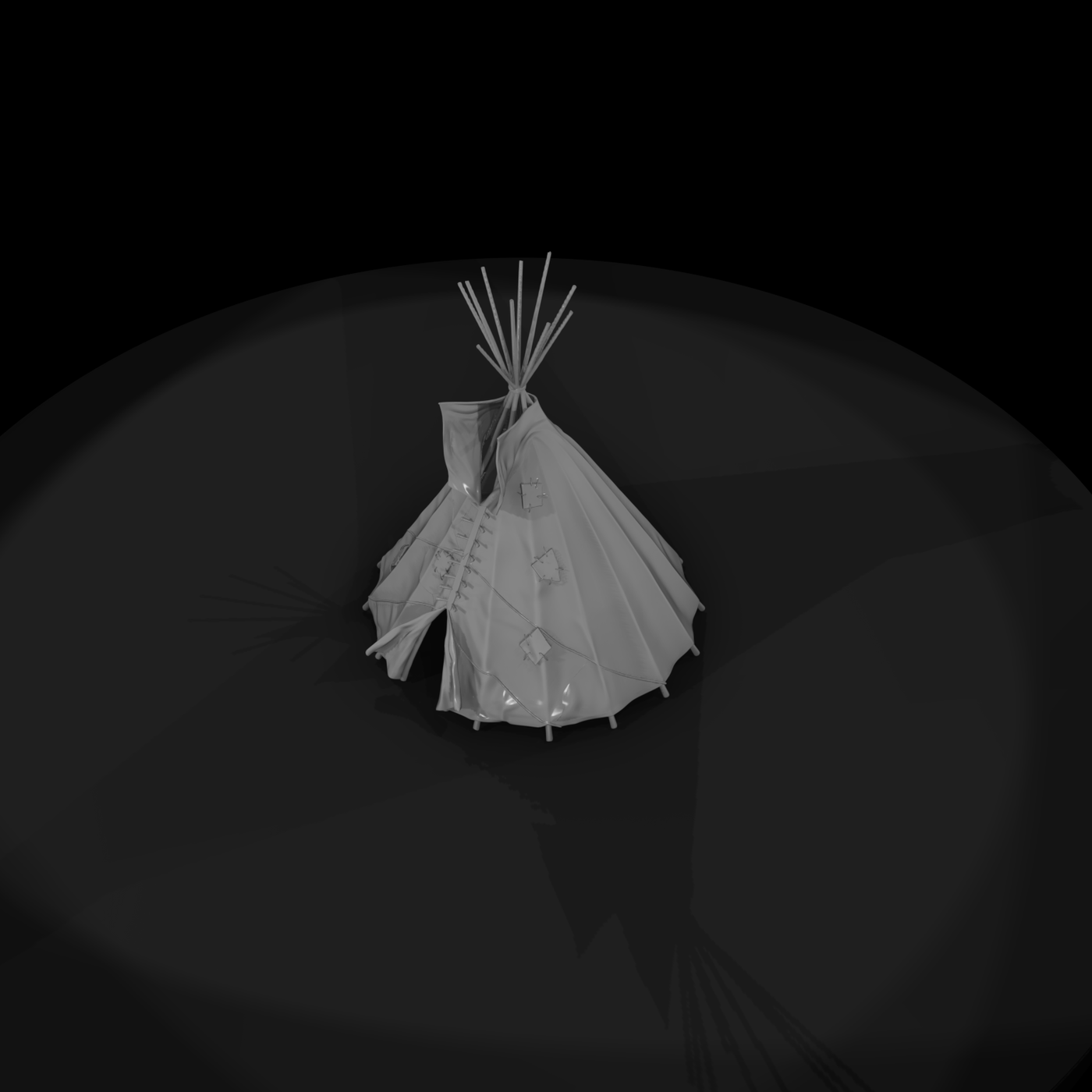 Worn Canvas Tipi