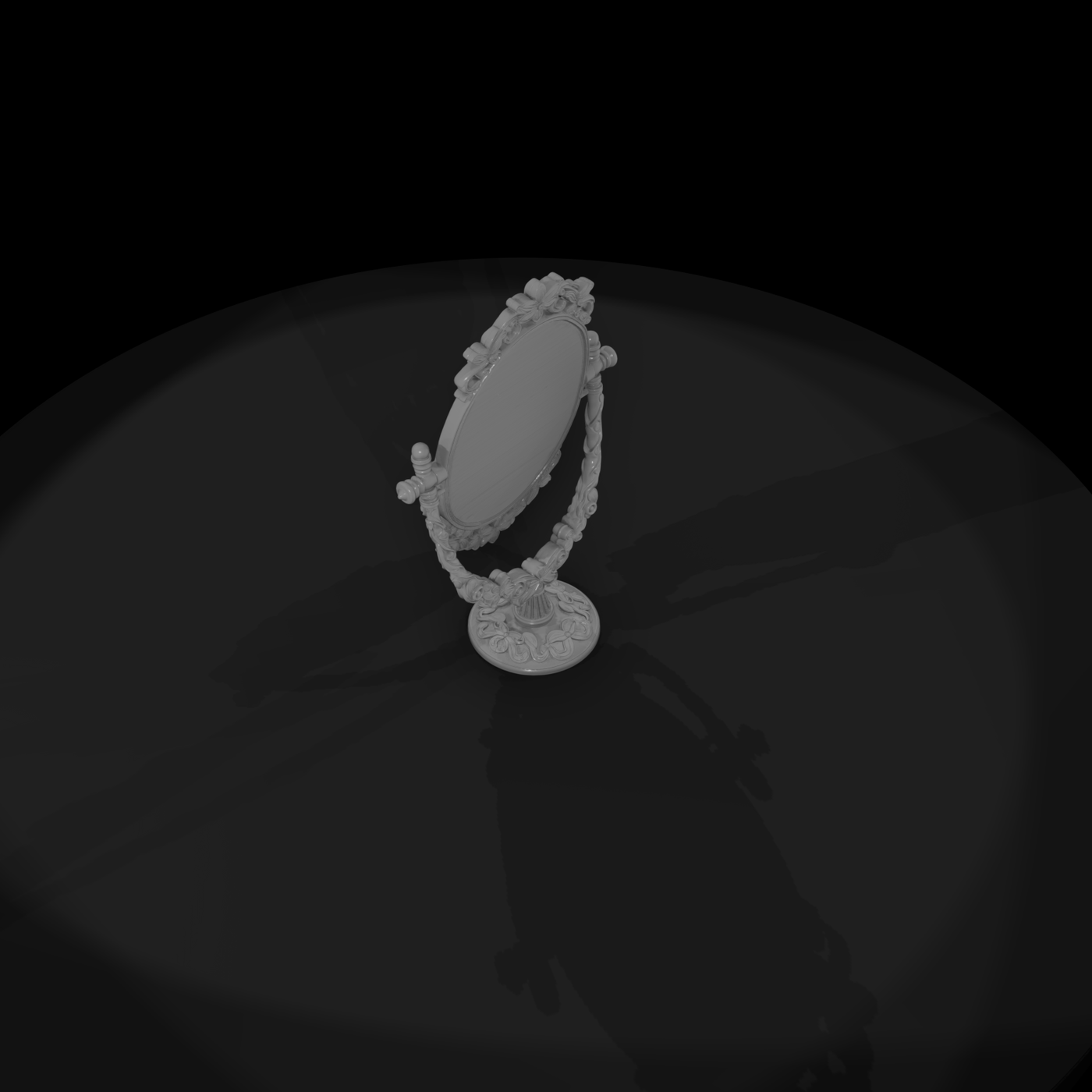 Baroque Oval Vanity Mirror