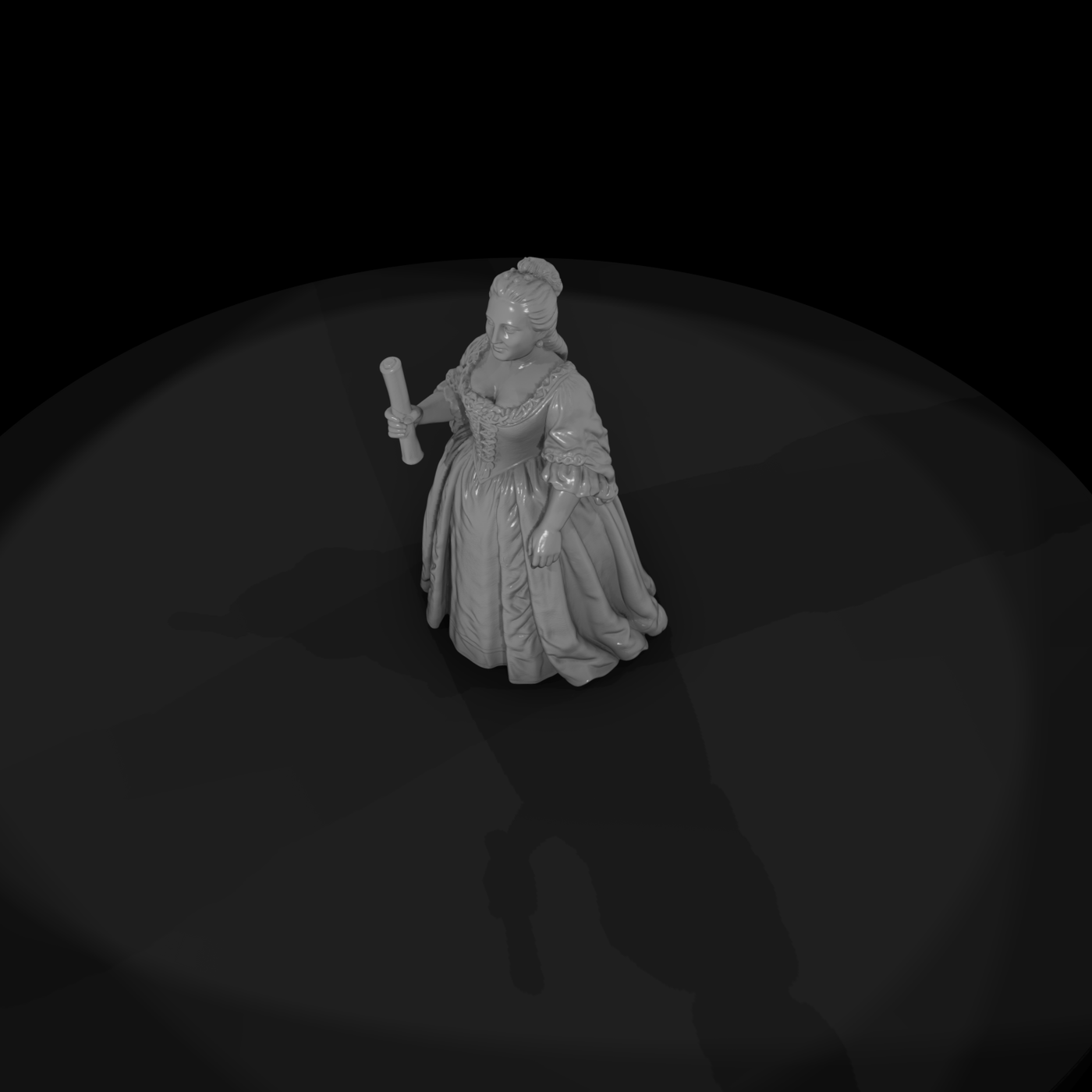 Hist 0143 Historical Maria Theresa Miniature Figur