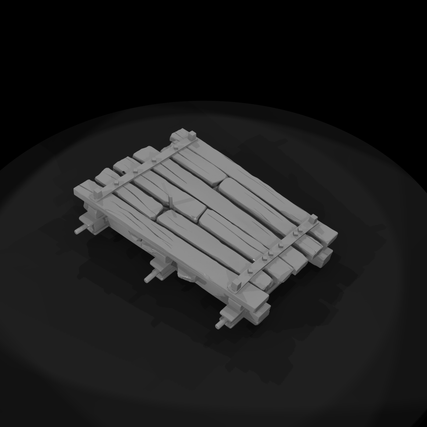 Weathered Dock Section — Pier Platform