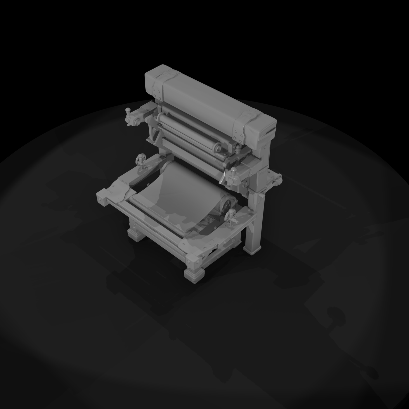 Antique Cast-Iron Printing Press