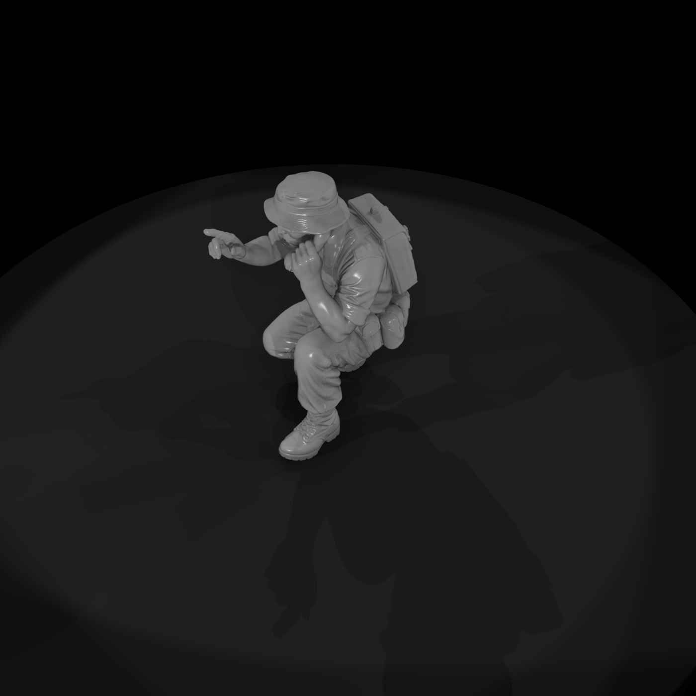 Vn Army 077 Vietnam U S Army Radio Operator Figure