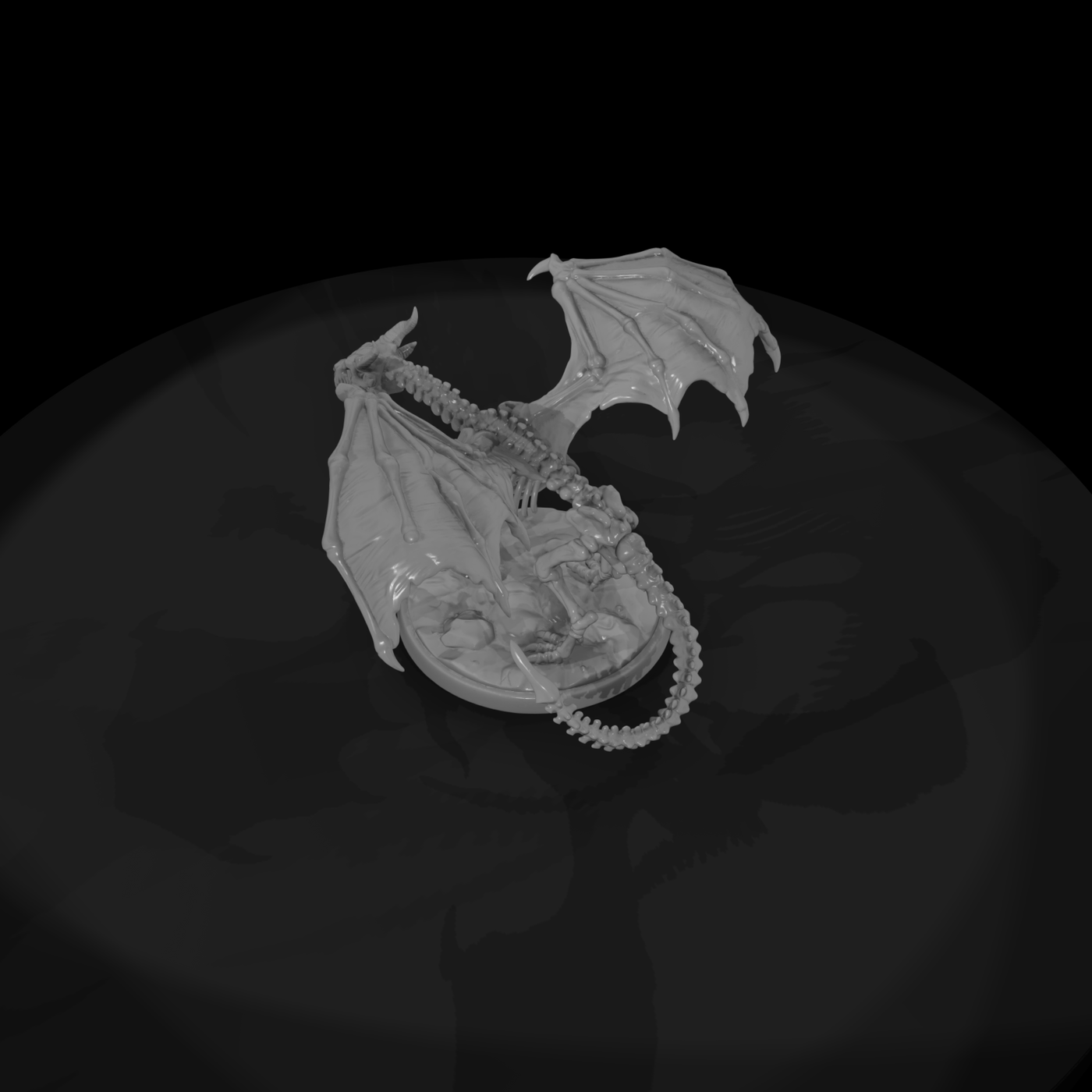 Creature Ash Bone Drake Skeleton