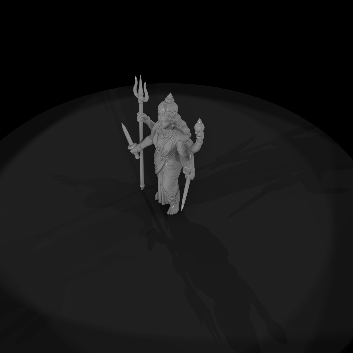 Myth 0438 Mythology Durga Miniature Figure