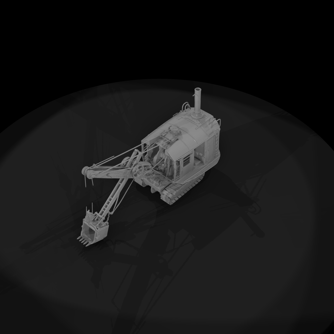 Vintage Steam Shovel Excavator