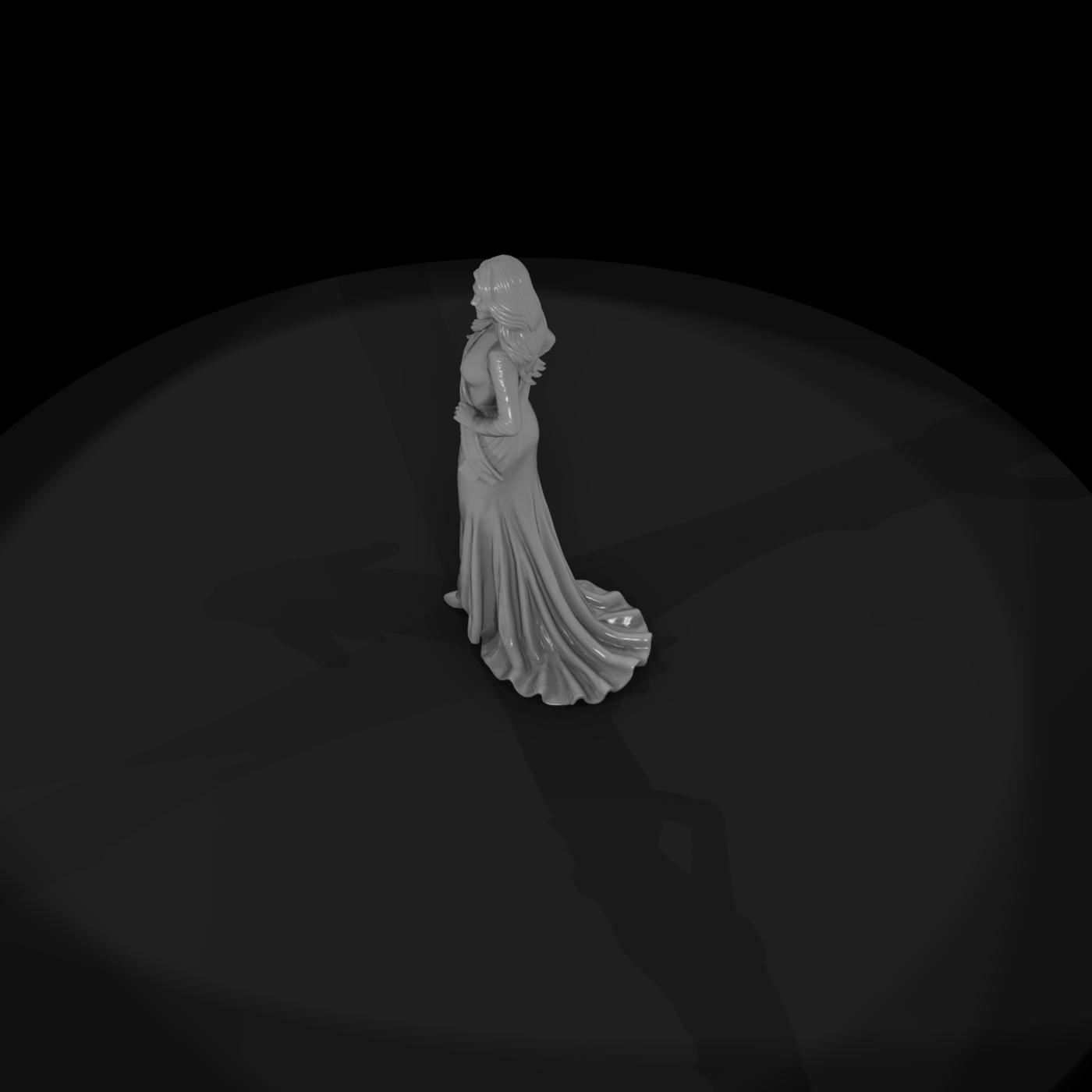 Beauty Pageant Contestant in Gown