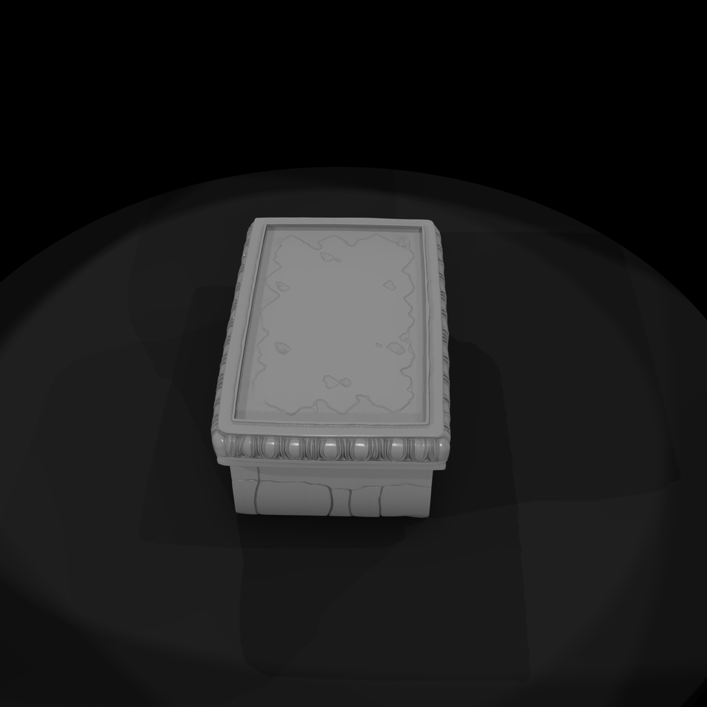 Weathered Ancient Sarcophagus Lid