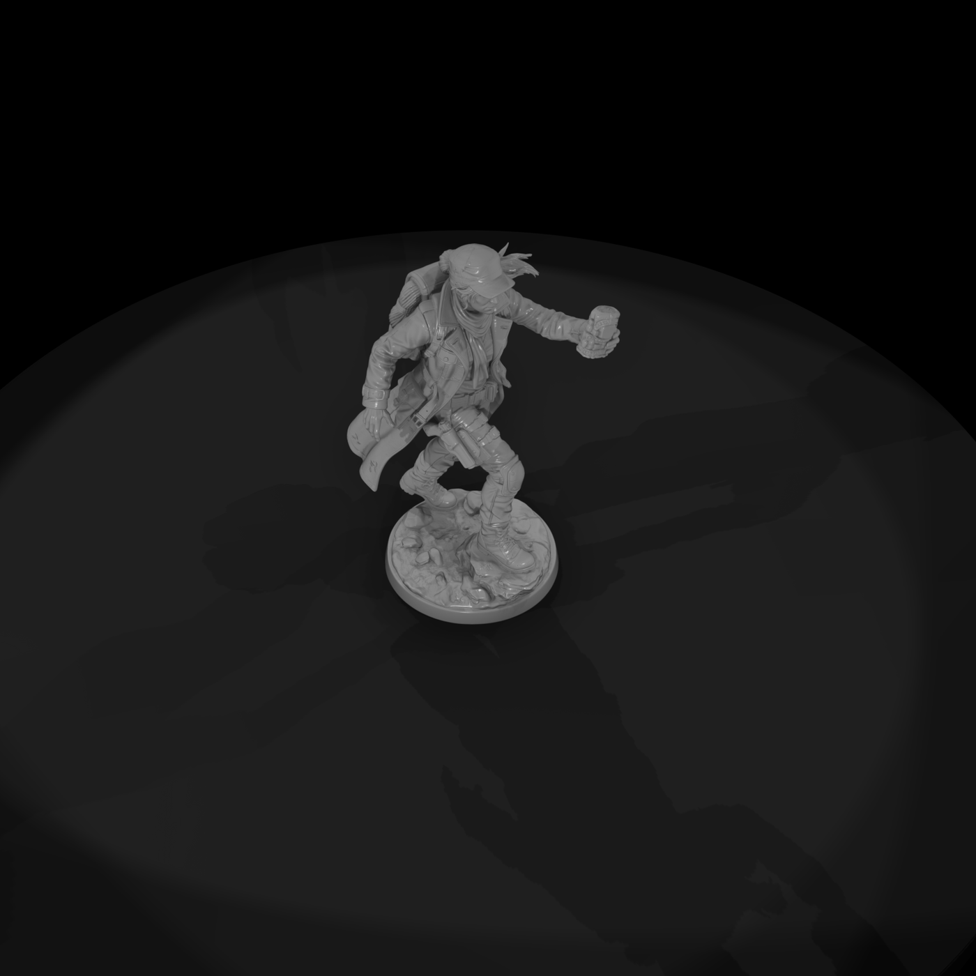 Treasure-Hunting Adventurer with Idol