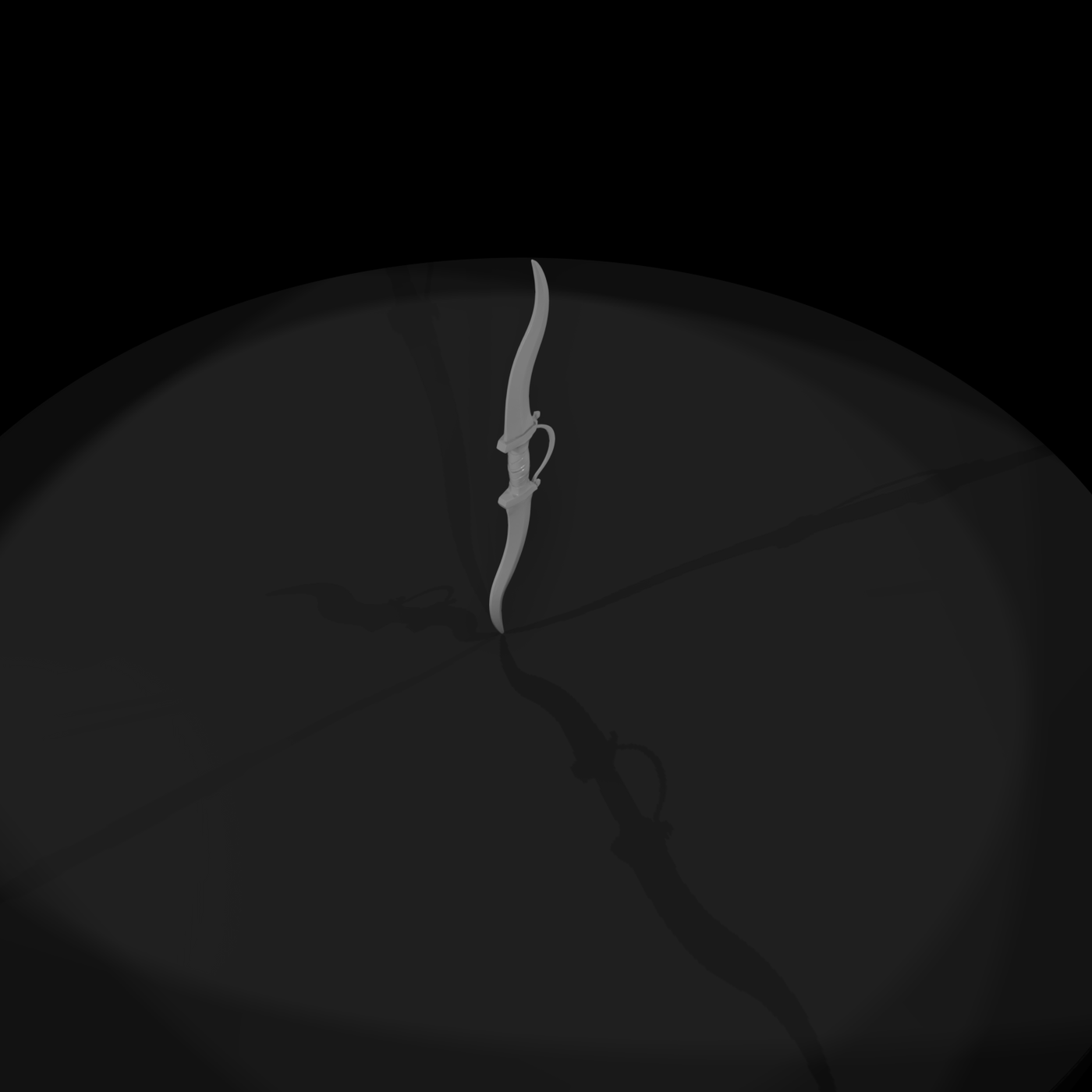 Curved Double-Blade Dagger