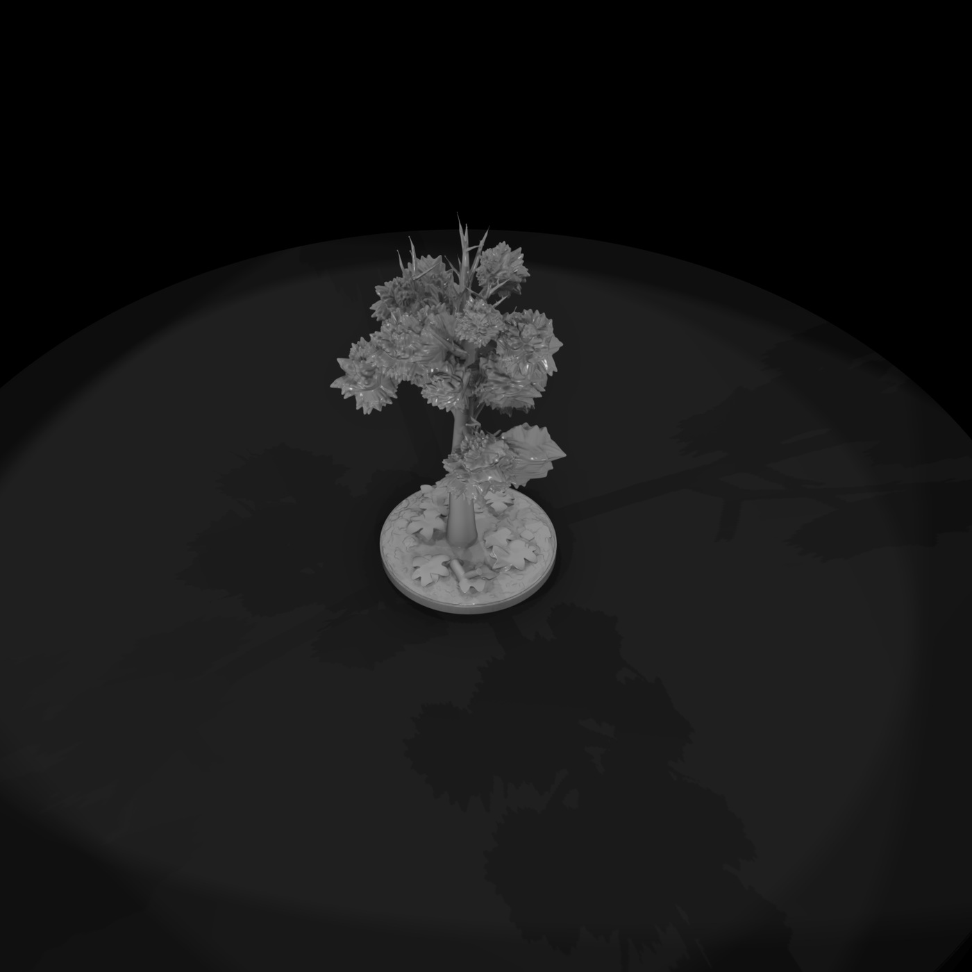 Stylized Maple Tree — & Model Railway