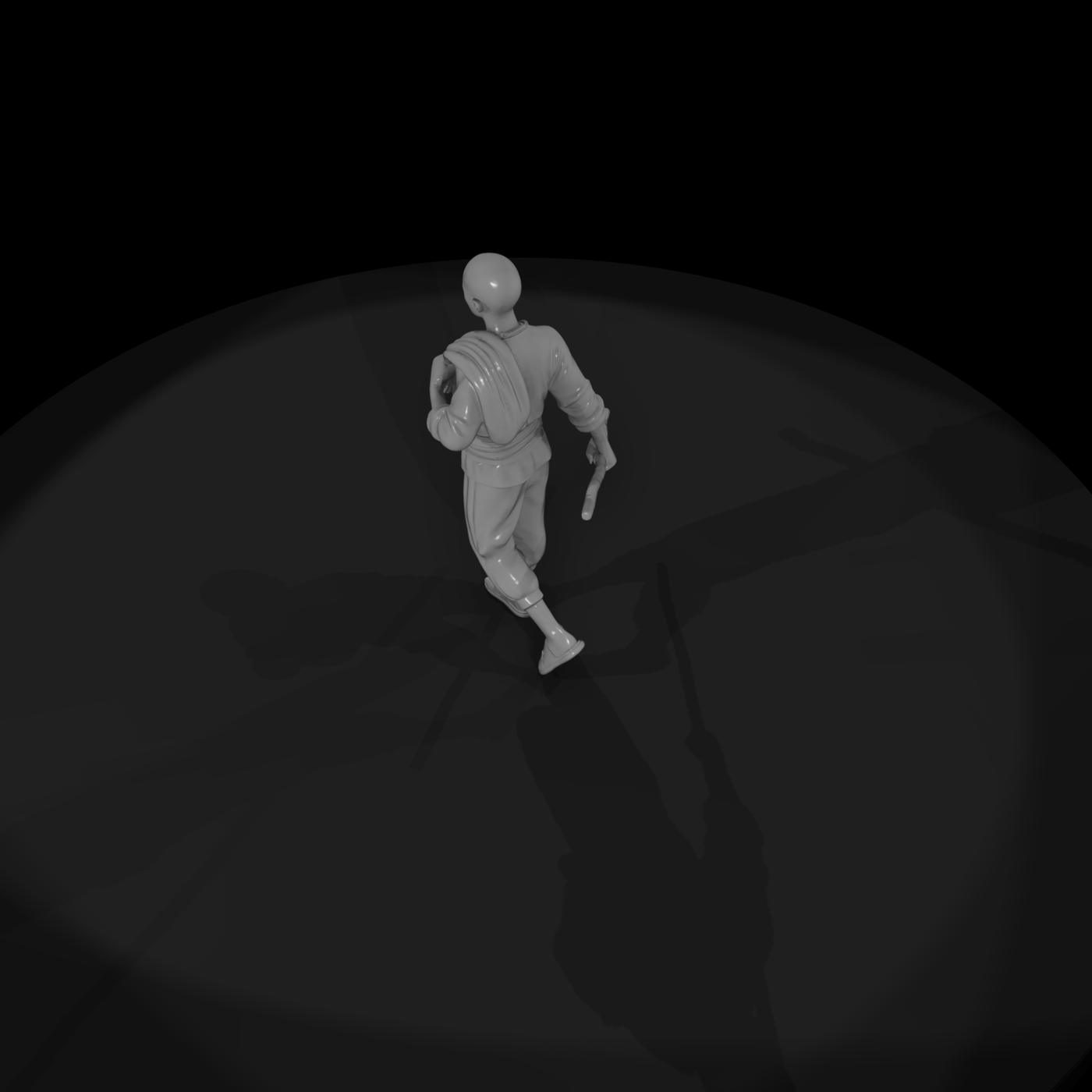 Traveling Peasant Walking Figure & Model Railroads