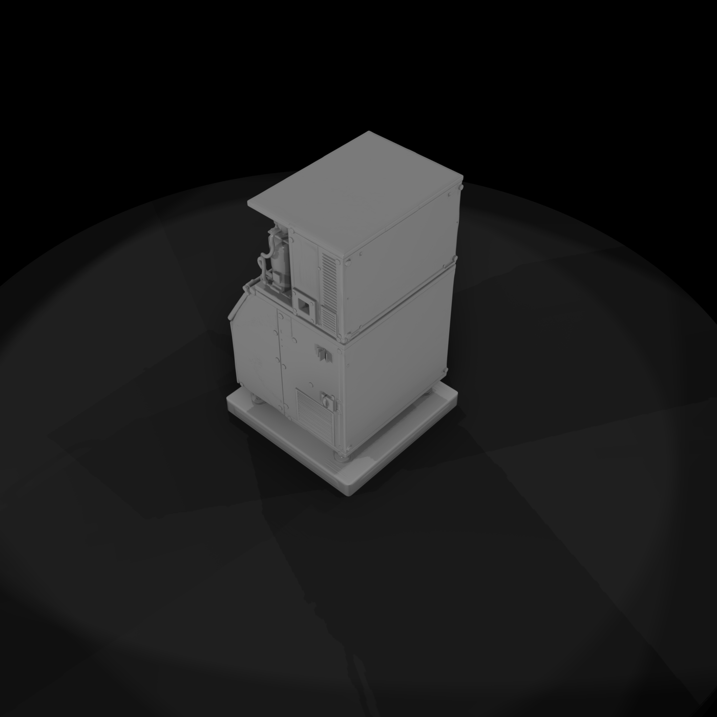 Commercial Ice Maker with Storage Bin