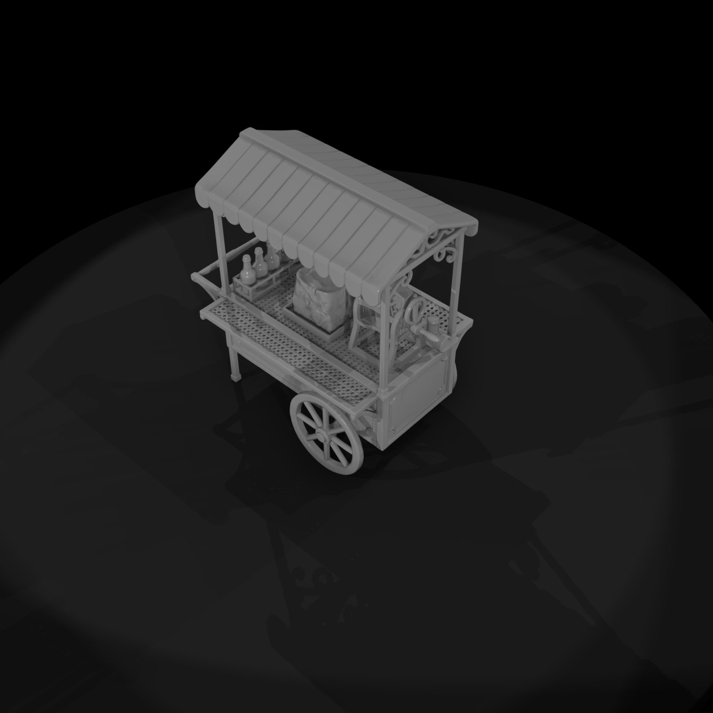 Cir 175 Stall Snow Cone Cart